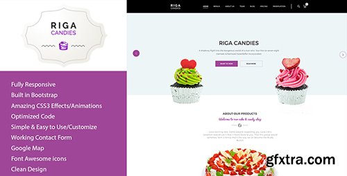 ThemeForest - Riga v1.0 - Candy & Sweets HTML Template - 20586036