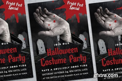 CM - Halloween Party Poster Mockup 1834407