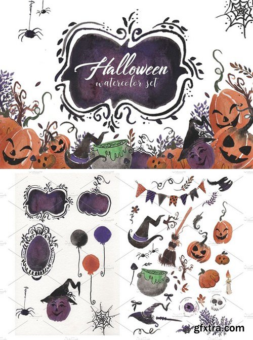 CM - Halloween Watercolor set! 1871736