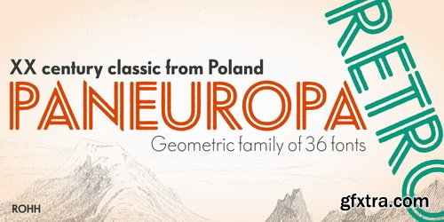 Paneuropa Retro Font Family