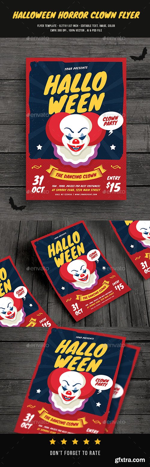 GR - Halloween Horror Clown Festival Flyer 20678094