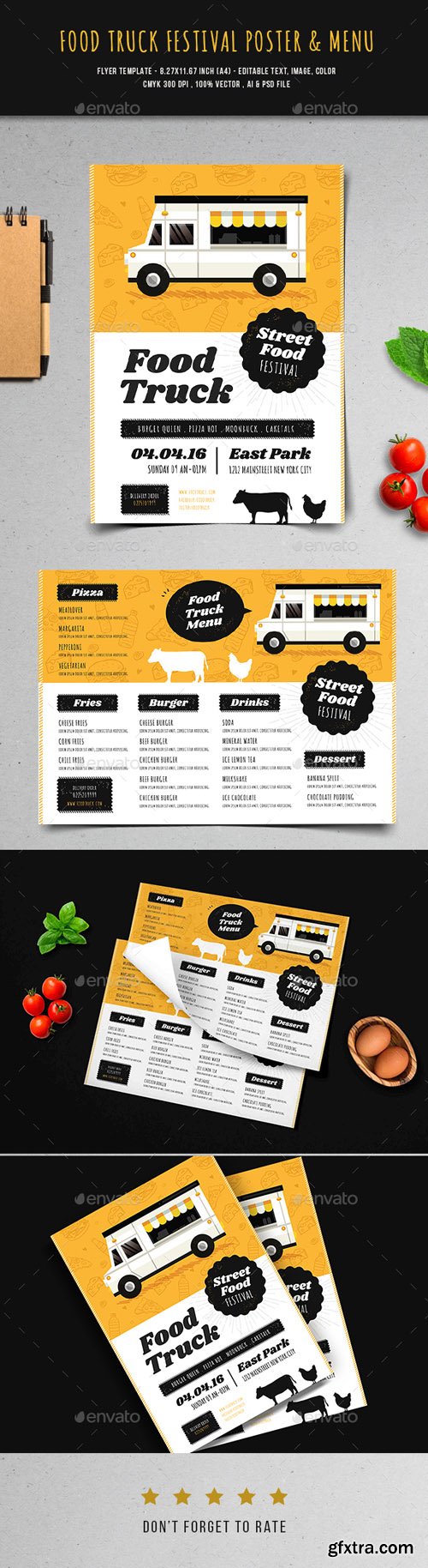 GR - Food Truck Festival Flyer & Menu 20703783