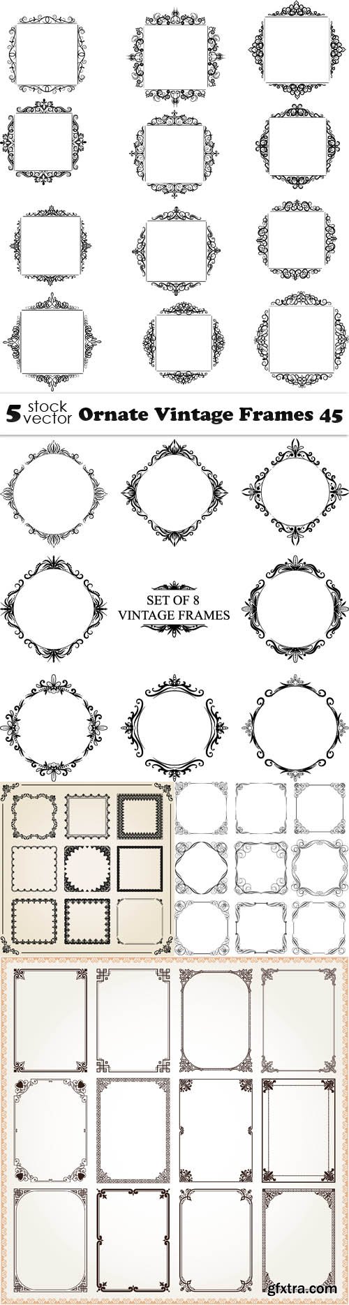 Vectors - Ornate Vintage Frames 45