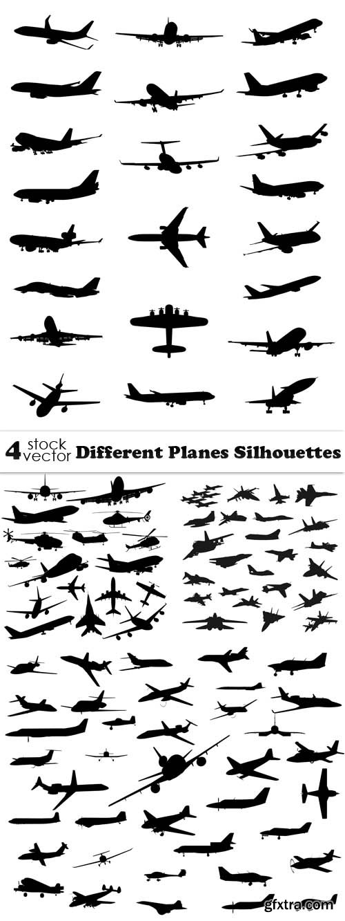 Vectors - Different Planes Silhouettes