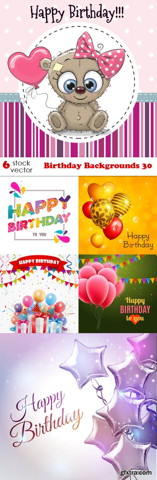 Vectors - Birthday Backgrounds 30