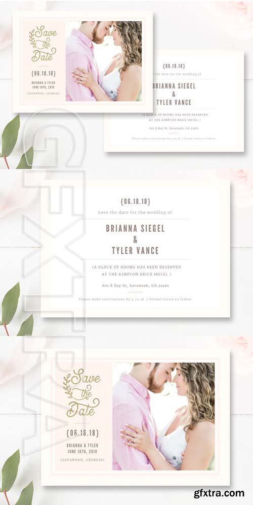 CreativeMarket - Save the Date PSD Template 1756962