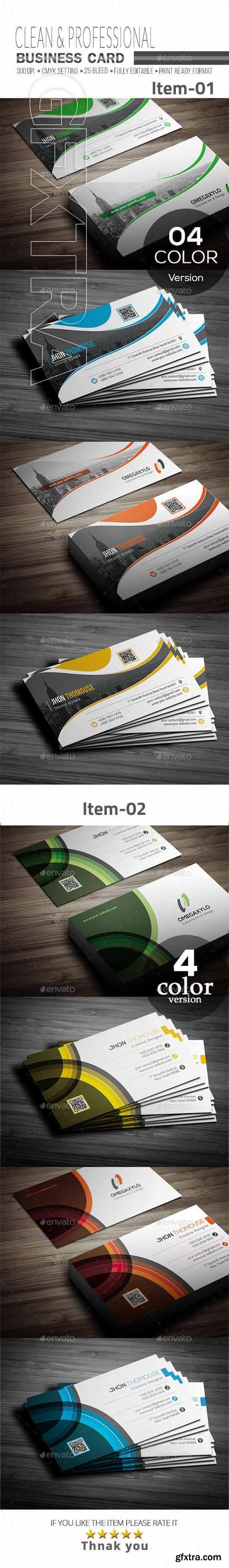 GraphicRiver - Business Card Bundle 2 In 1 20657894