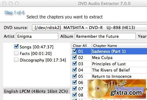 DVD Audio Extractor 7.2.0 (macOS)