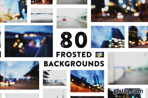 CreativeMarket 80 Beautiful Frosted Backgrounds 10903
