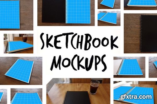 CreativeMarket 15 Sketchbook Mockups 9316