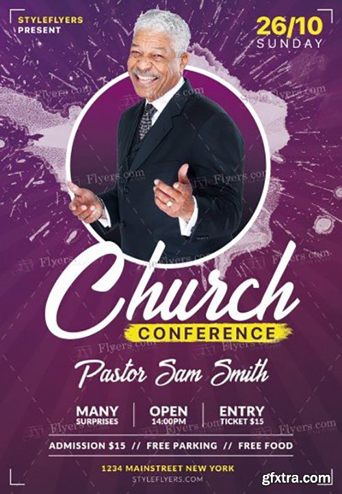 Church Conference PSD Flyer Template