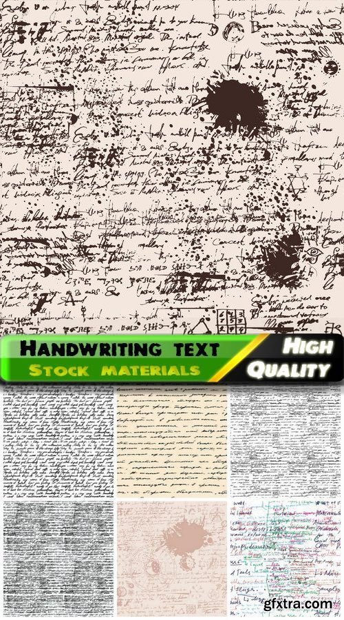 Creative Seamless Calligraphic Handwriting Text & Letters 25xEPS