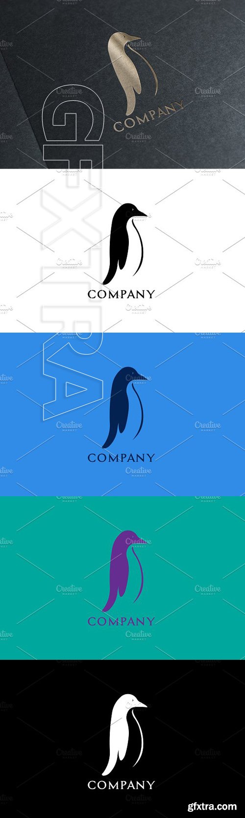 CreativeMarket - Premium Penguin Logo & Mock-Up 1902896