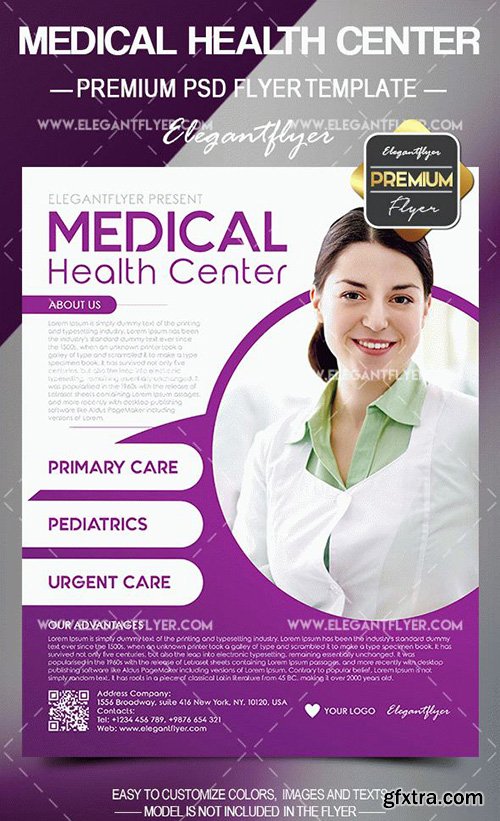 Medical Health Center – Flyer PSD Template + Facebook Cover