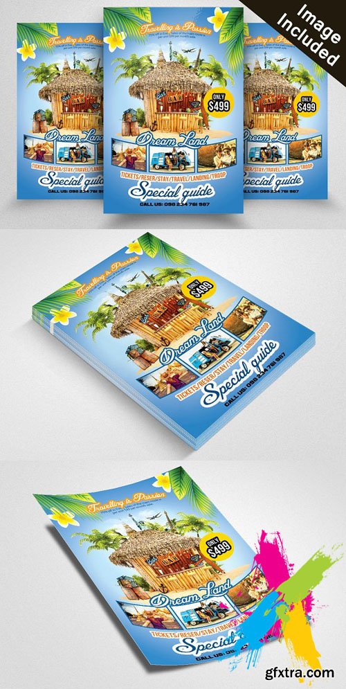 CreativeMarket - Travelling Agency Promotion Flyer 1904525