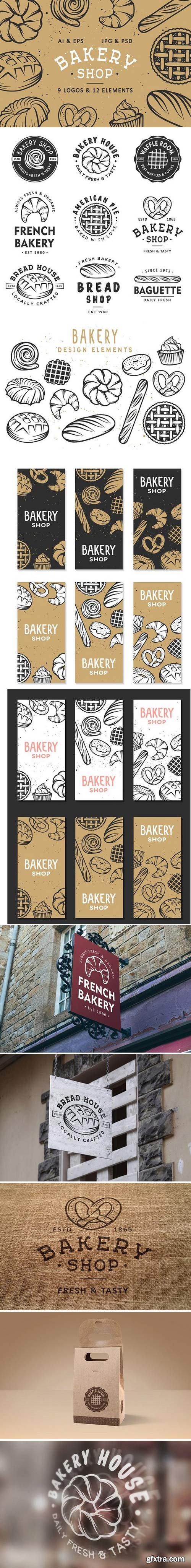 CM - Set of bakery logos and elements 1804865
