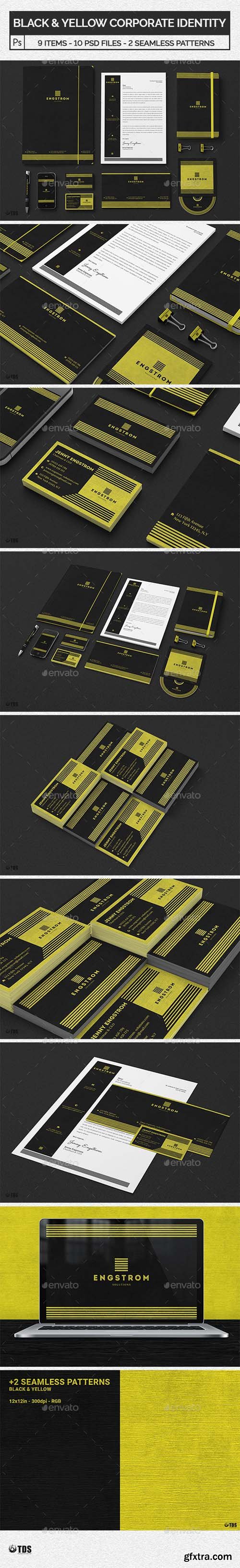 GR - Black and Yellow Corporate Identity Template 20738613