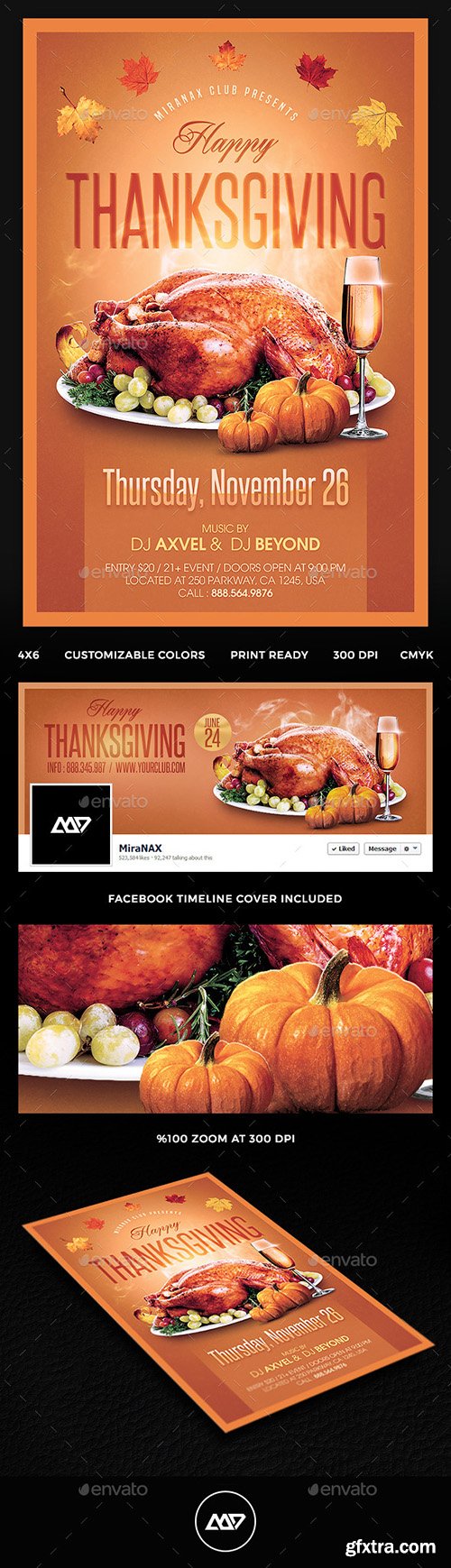 Graphicriver Thanksgiving Flyer 13477670