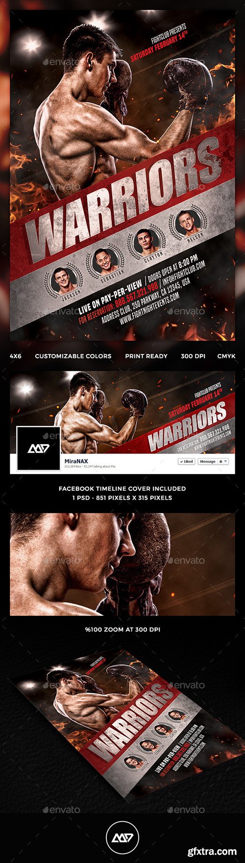 Graphicriver MMA - Boxing Flyer 12965730