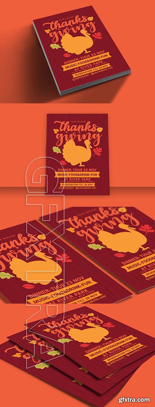 CreativeMarket - Thanksgiving Flyer 1918339