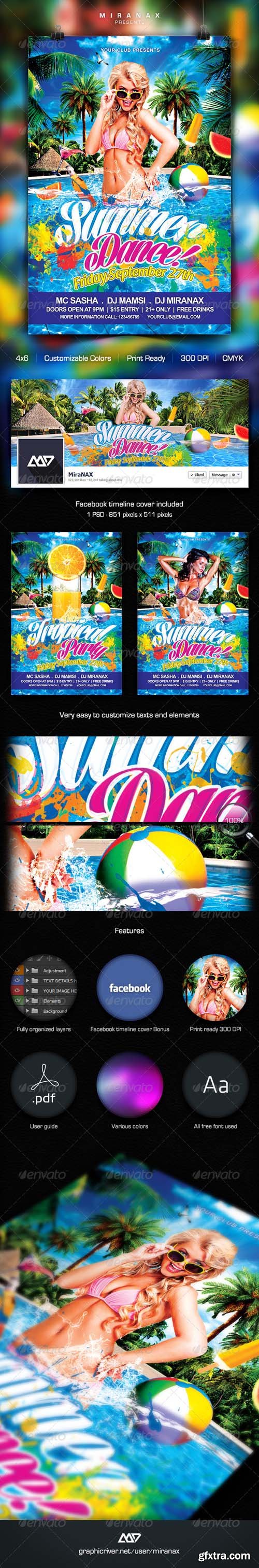GR - Summer Pool Party Flyer Template 5594539