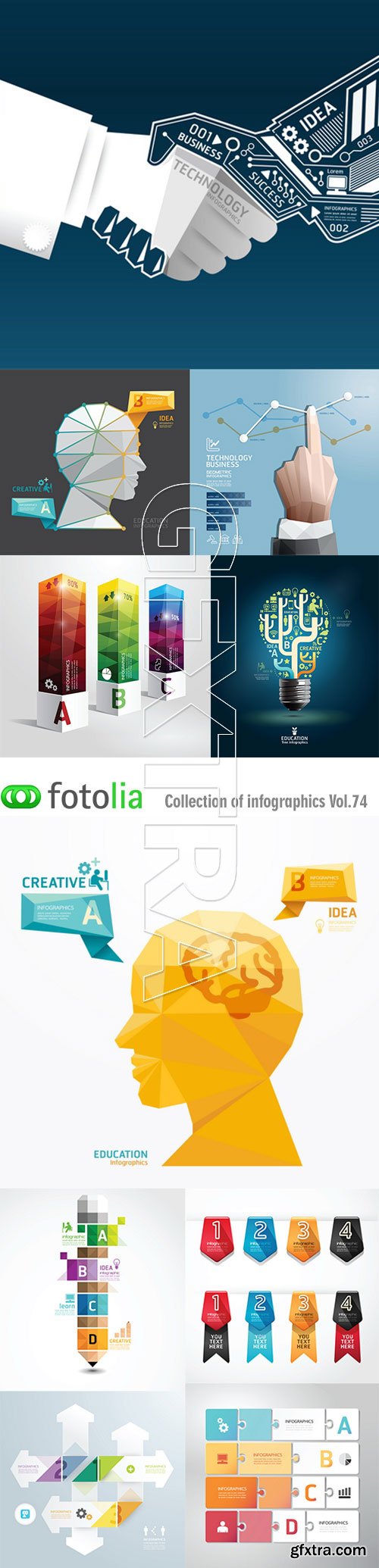 Collection of infographics vol.74, 25xEPS