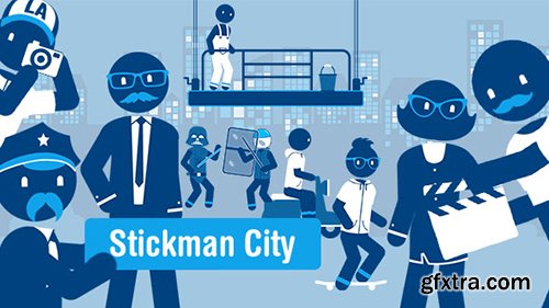 Videohive Stickman City - Explainer Video Kit 20299151