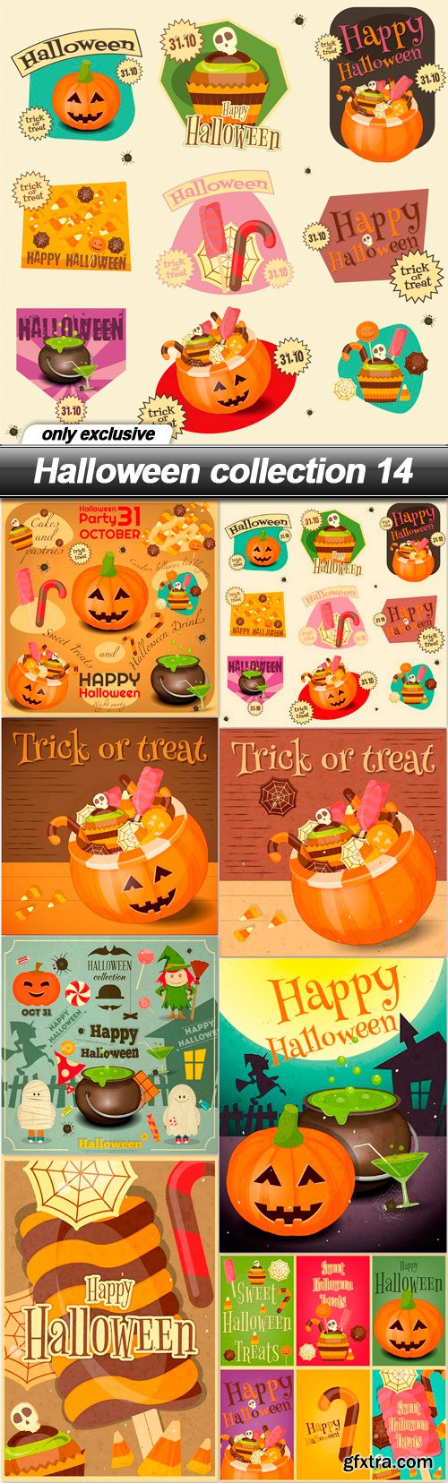 Halloween collection 14 - 8 EPS