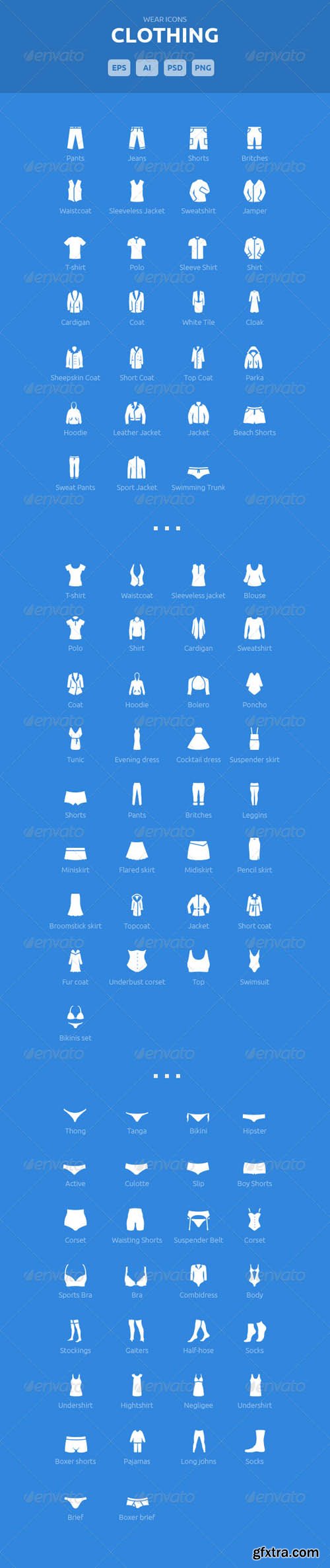 GR - Wear Icons - Clothing Vector Pack 5578044