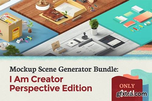 Mockup Scene Generator Bundle: I Am Creator Perspective Edition