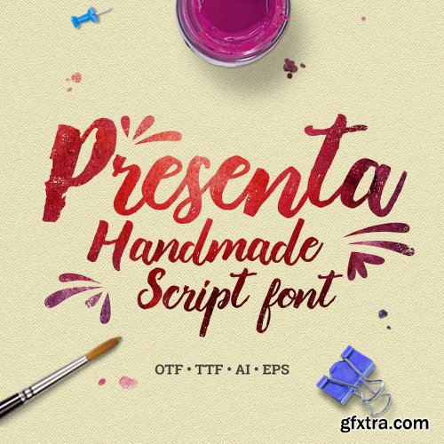 Graphicriver Presenta – Handmade Script Font 17375501