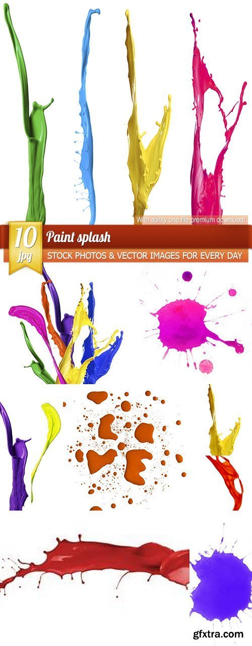 Paint splash, 10 x UHQ JPEG