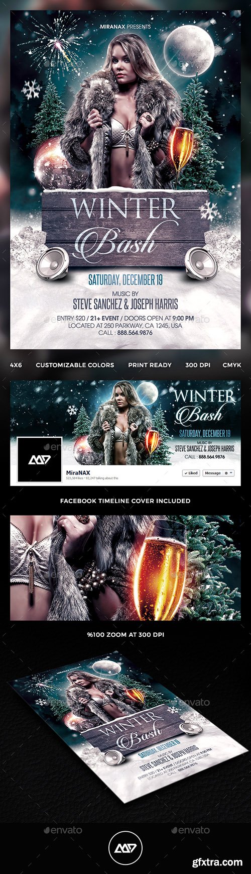 Graphicriver Winter Party Flyer 136041