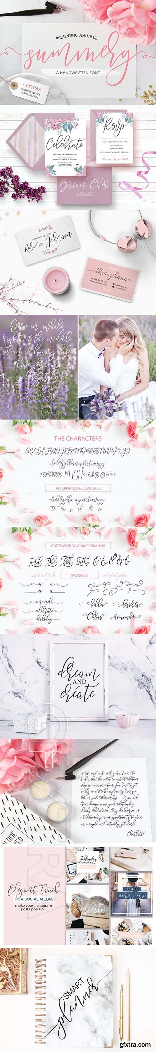 CreativeMarket - Summery Handwritten Calligraphy Font 1934475