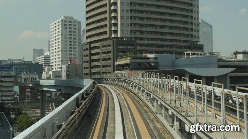 Time lapse pov tokyo monorail