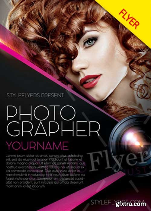 Photographer V48 PSD Flyer Template