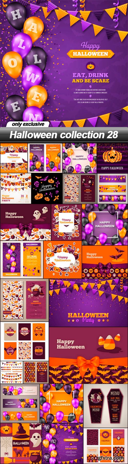 Halloween collection 28 - 26 EPS