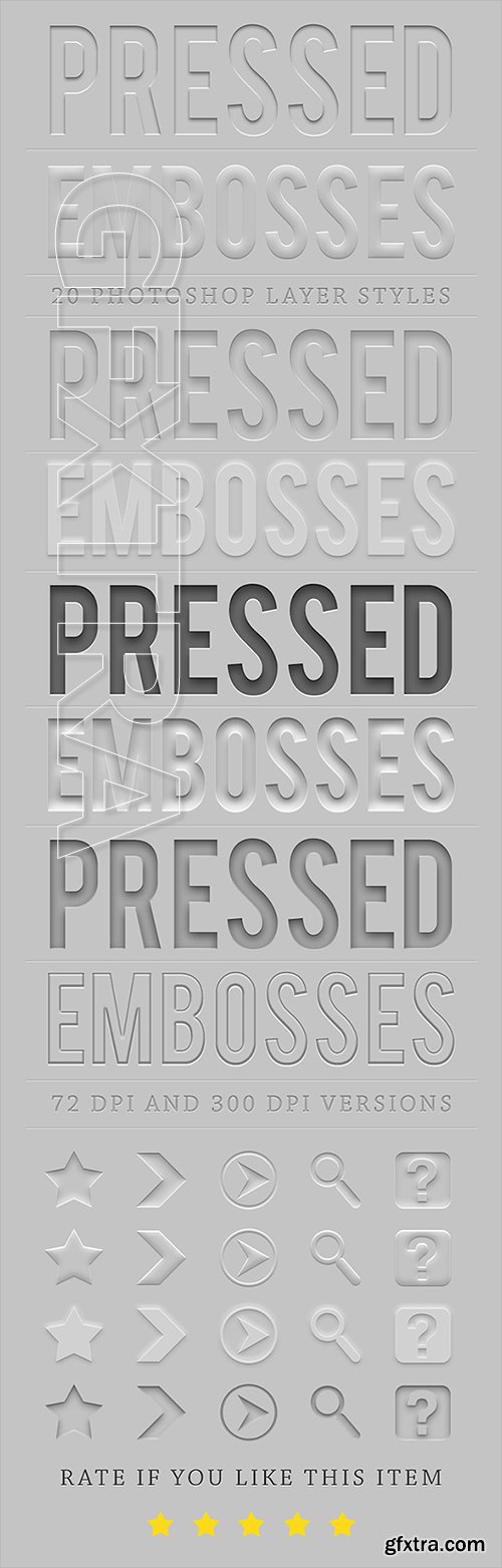 GraphicRiver - Pressed and embossed styles 20704767