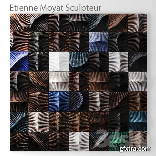 Wall art Etienne Moyat Sculpteur 3d Model