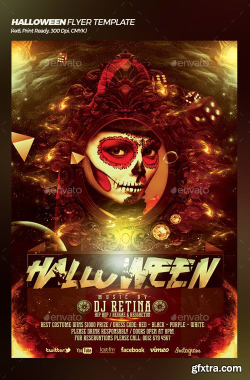 GR - Halloween Bash Flyer / Poster Template 20773576