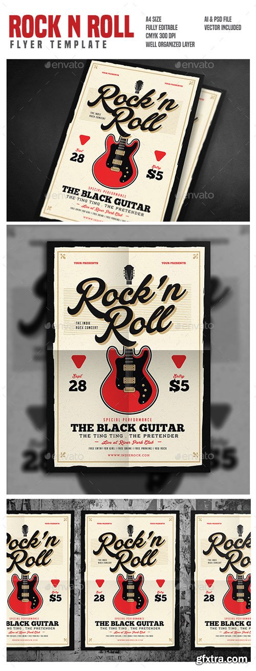 GR - Rock n Roll Music Flyer 17846943