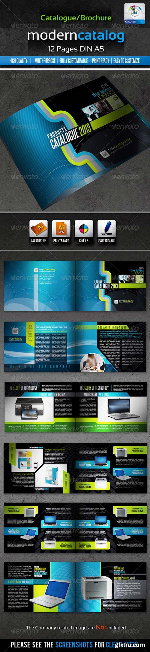 Graphicriver -Corporate Modern Product Catalogue/Brochure 12page 1632575