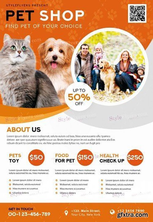 Pet Shop V02 PSD Flyer Template