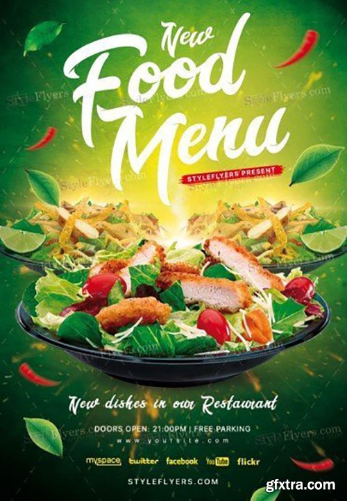 Food Menu V02 PSD Flyer Template