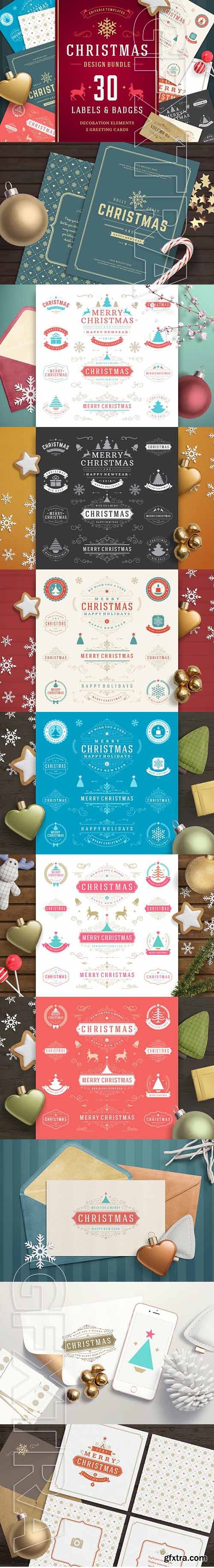 CreativeMarket - Christmas 30 labels and badges 1920723