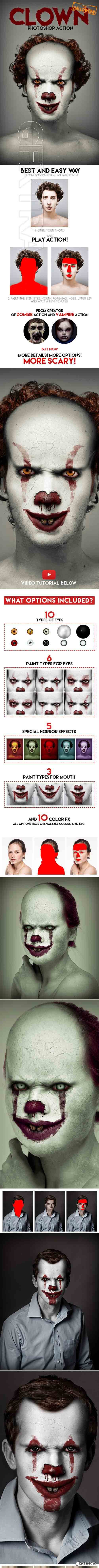 GraphicRiver - Clown Photoshop Action 20736775