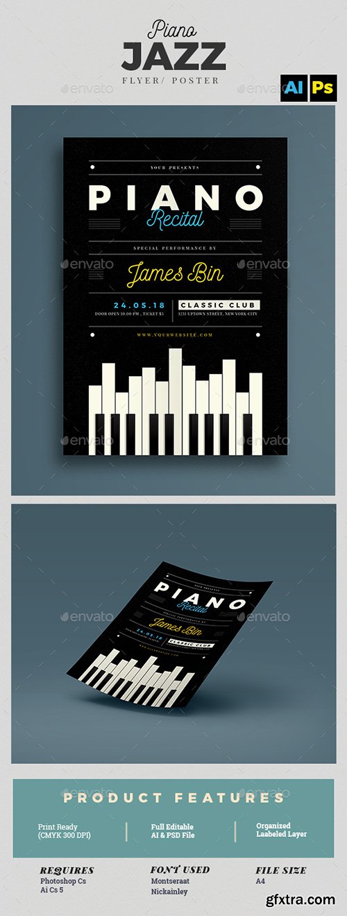 Graphicriver - Piano Recital Flyer Template 15572960