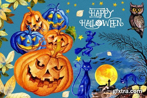 CM - Watercolor Happy Halloween 909481