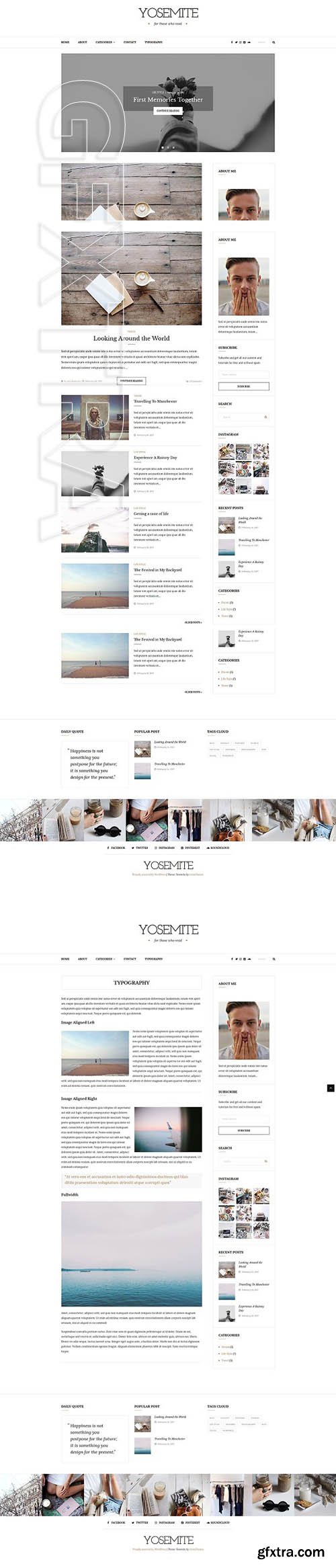 CreativeMarket - Yosemite - A WordPress Blog Theme 1955370