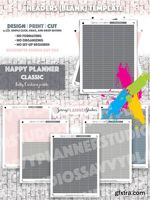 CreativeMarket - HPC Headers (Blank) Template 1917179